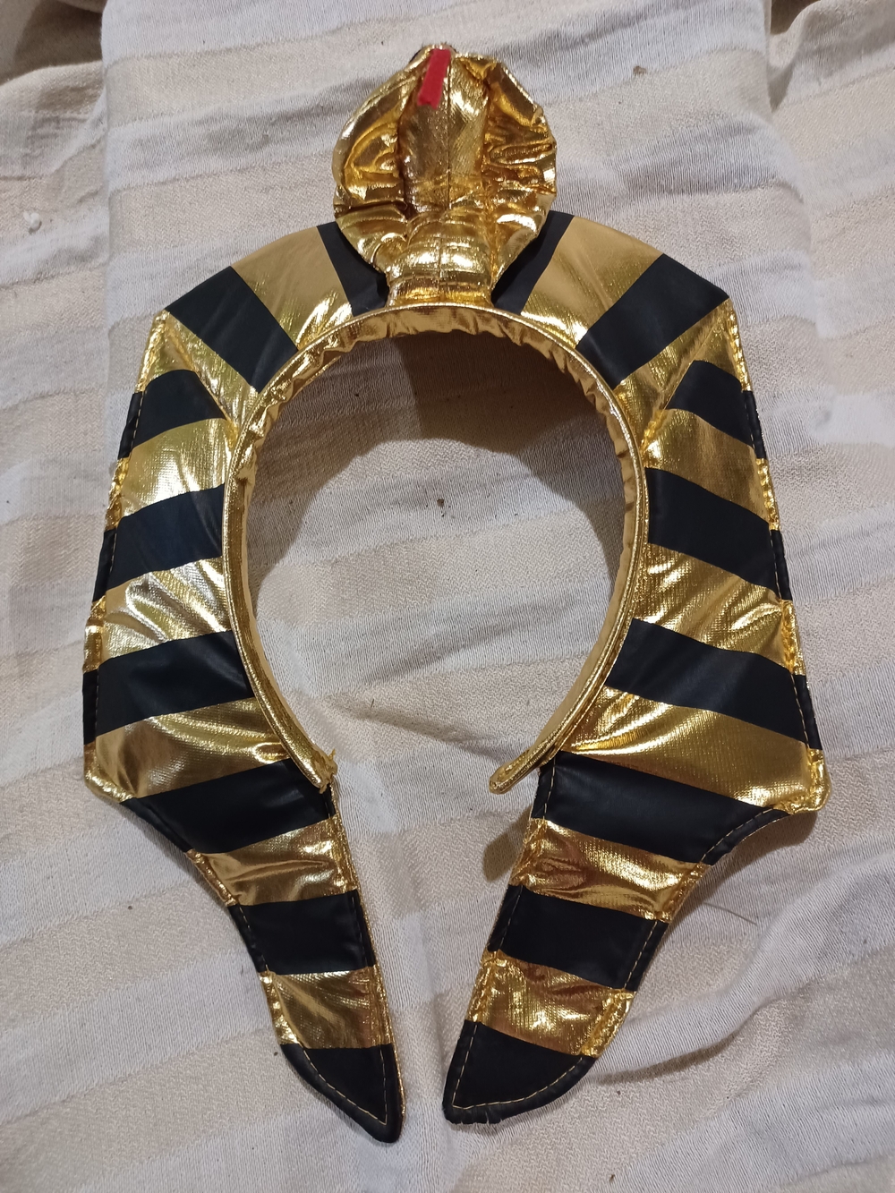Spirit Gold and Black Egyptian Pharaoh Headdress